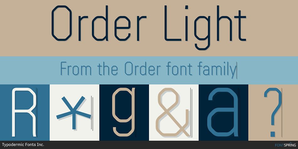 Order Light Font