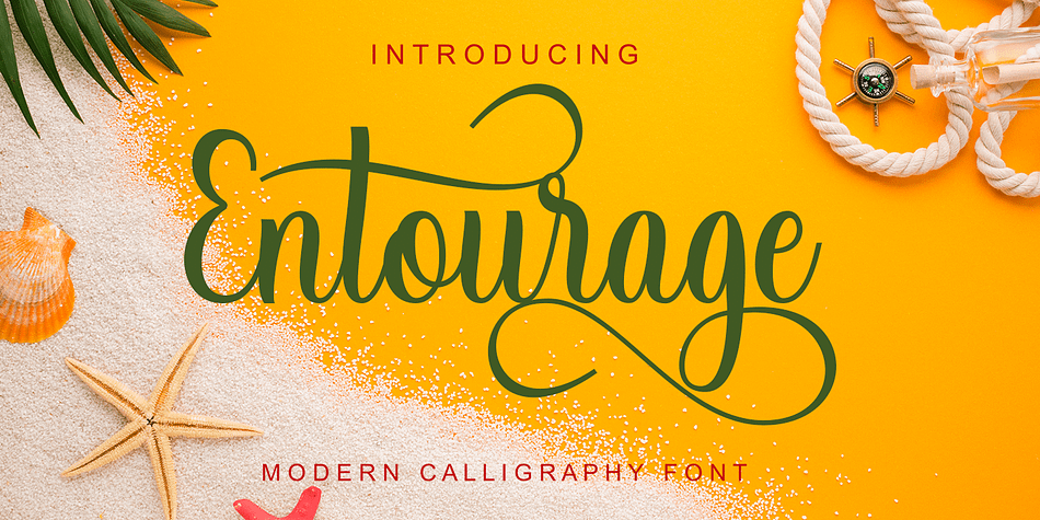 Entourage Script Font