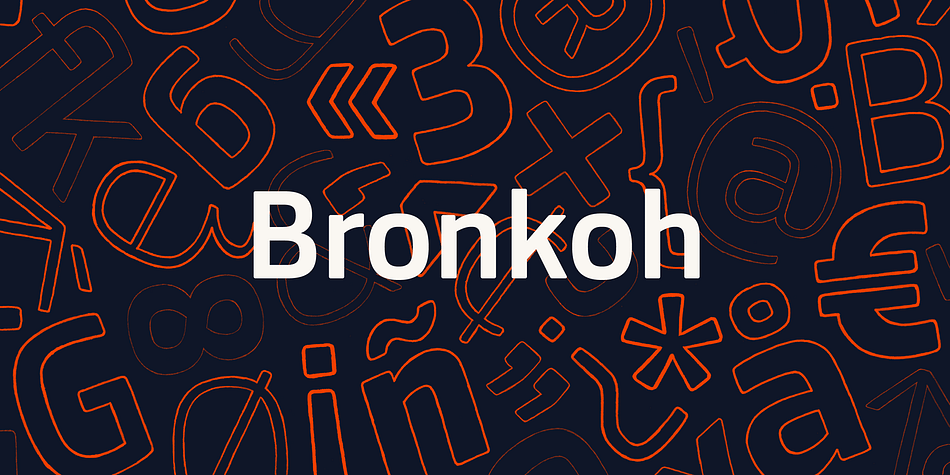 A subtly softened sans, Bronkoh aims to give a friendly face and soft touch to type both on screen and in print.