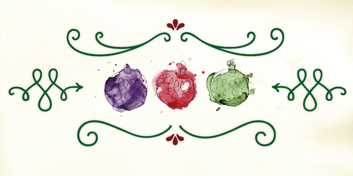 Wait till you’ve seen our self-confident set of uncomplicated hand-drawn ornaments.