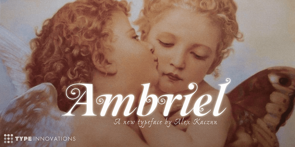 Displaying the beauty and characteristics of the Ambriel font family.