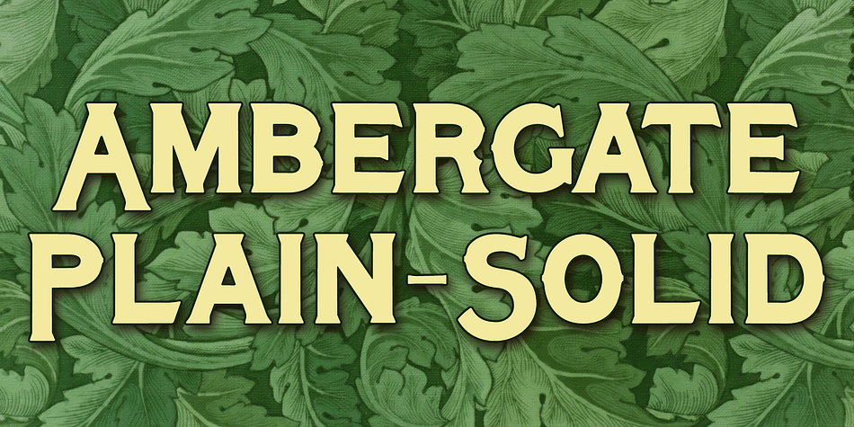 Highlighting the Ambergate font family.