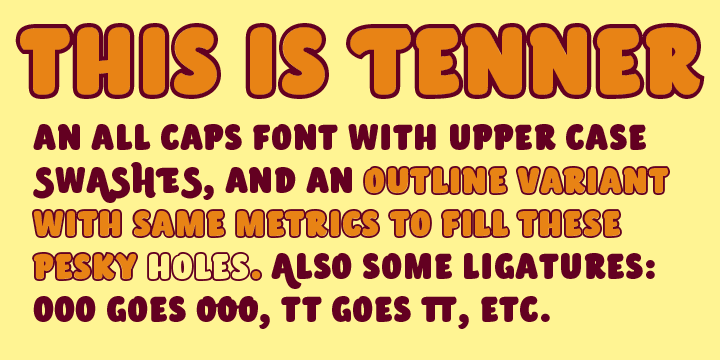 Displaying the beauty and characteristics of the Tenner font family.
