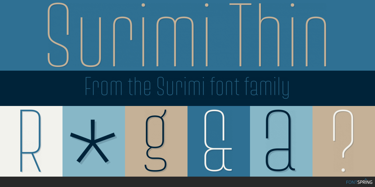 Fonts similar to Surimi