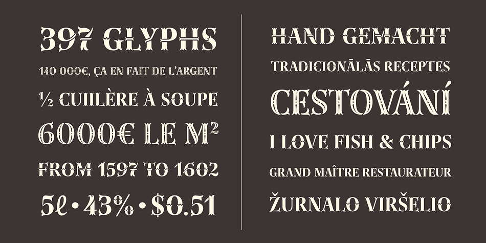 Displaying the beauty and characteristics of the Lewis font family.