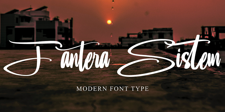 Fantera Sitem font family by Ayska