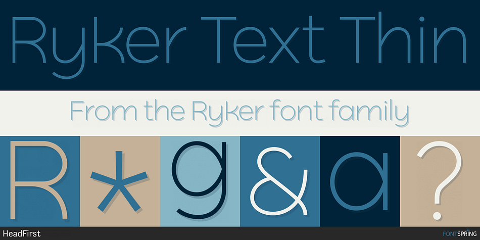 Ryker Text Thin Font