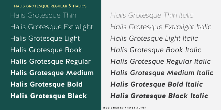In addition, all weights contain small caps in both italic and normal.