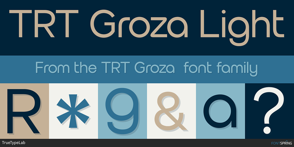 TRT Groza Light Font