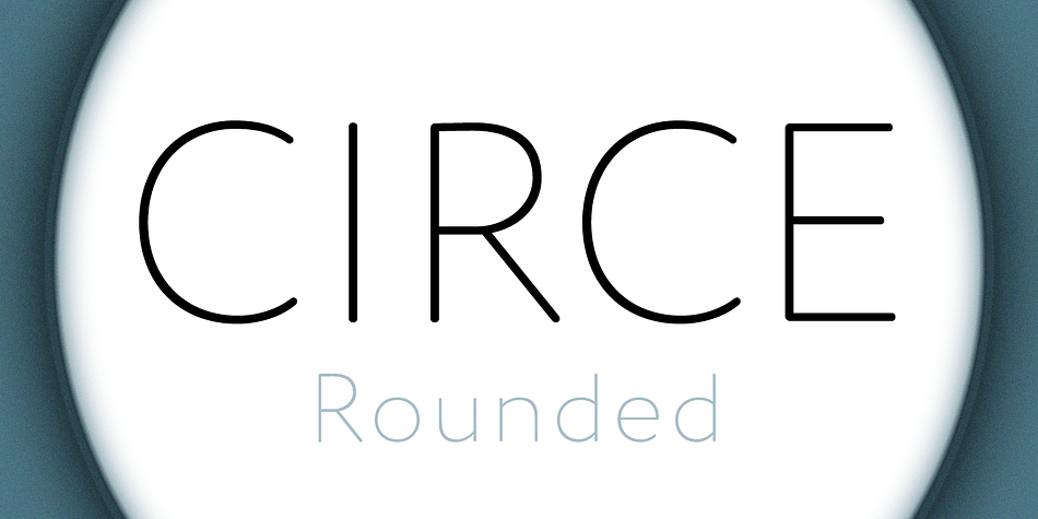 Circe Rounded is an extension for popular Circe typeface, with rounded terminals.
