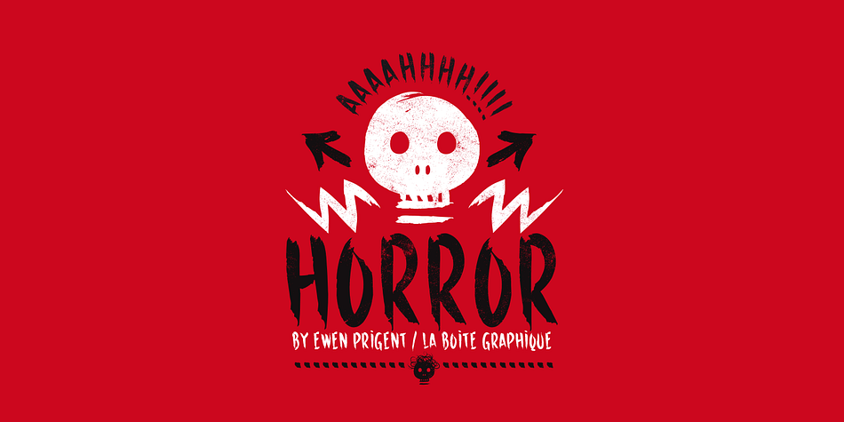 Horror is, as its name suggests, a terribly great expressive typography to illustrate topics such as: nocture atmosphere, horror, zombie movie, hard rock, festival, halloween ...