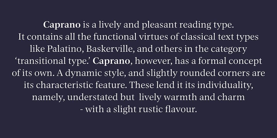 Caprano Font