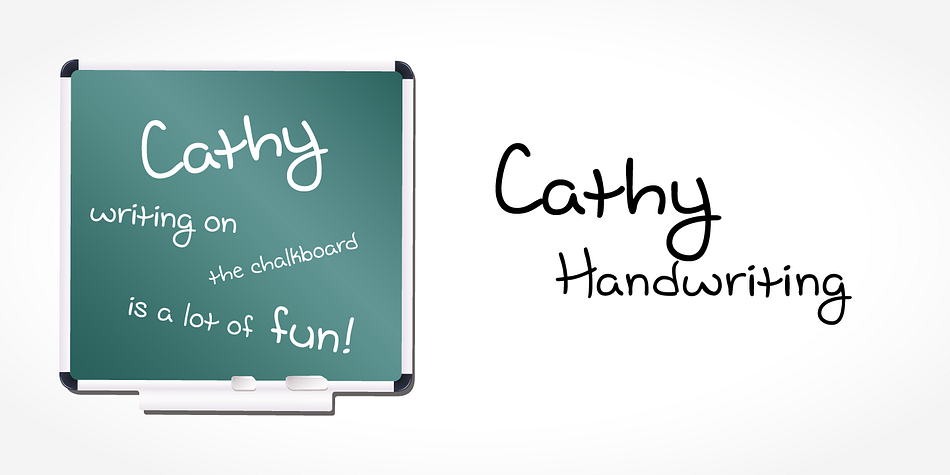 Digitized handwriting fonts are a perfect way to give documents the “very special touch”.