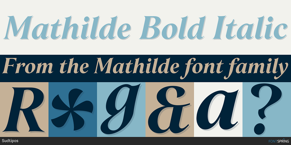 Mathilde Bold Italic Font