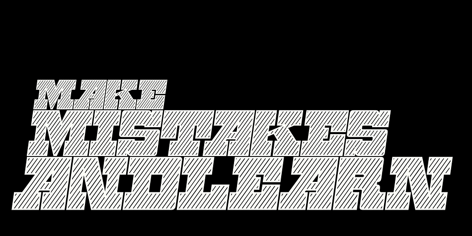 Zennat Pro font family example.
