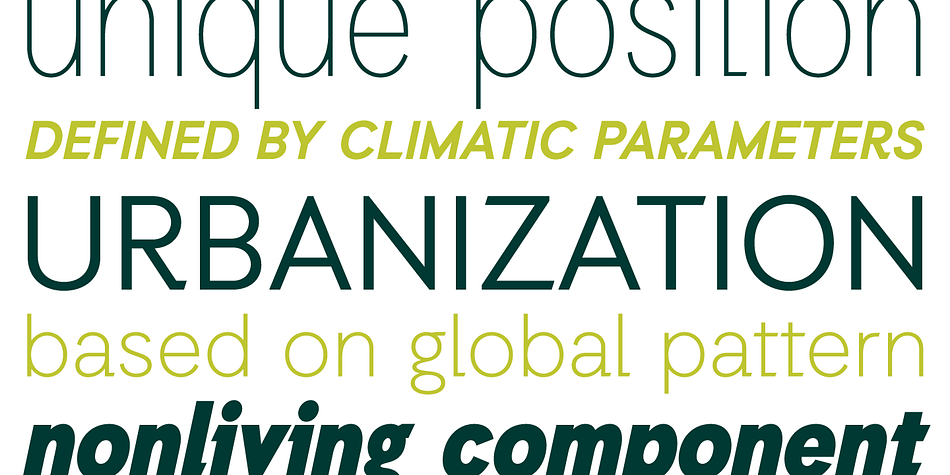 Auxilia font family example.