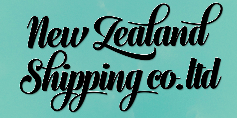 Journey font family sample image.
