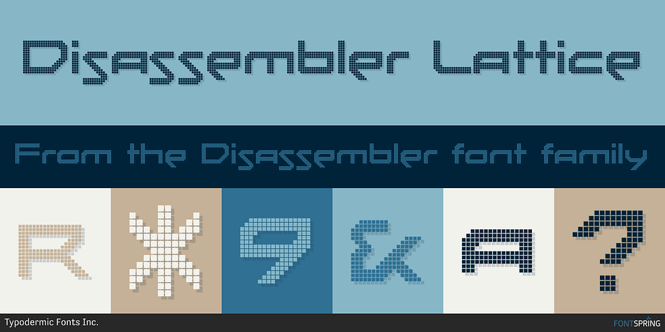 Disassembler Lattice Font