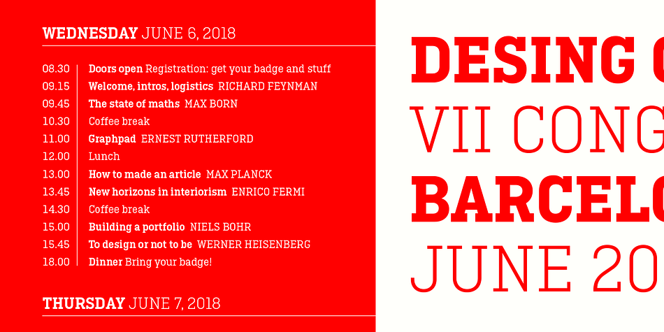 Highlighting the Ciutadella Slab font family.