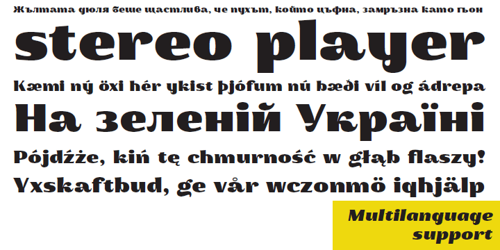 Highlighting the Waldemar 4F font family.