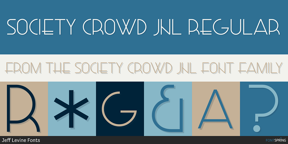 Society Crowd JNL Regular Font
