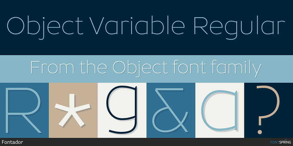 Object Variable Regular Font