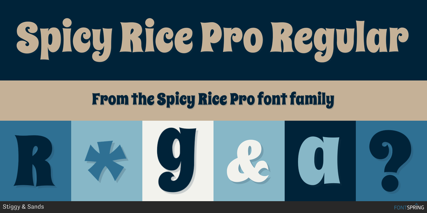 Fonts similar to Spicy Rice Pro