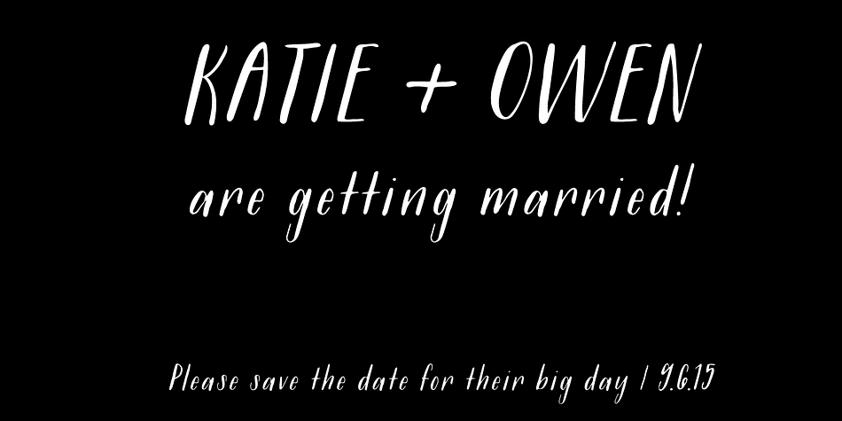It is a delicate, handwritten font with a somewhat masculine feel which mimics the natural stroke of pointed pen calligraphy.