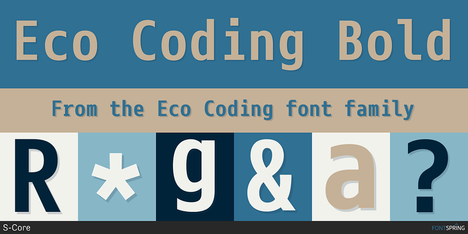 Eco Coding Bold Font