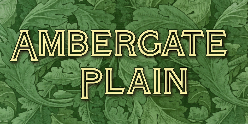 Displaying the beauty and characteristics of the Ambergate font family.
