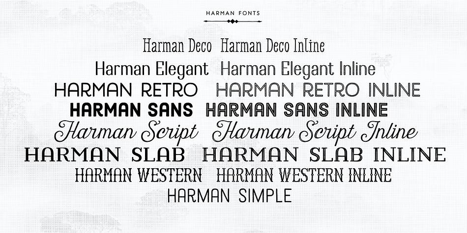 This font collection is completely hand-maden.