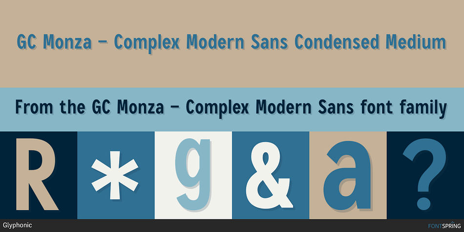 GC Monza - Complex Modern Sans Font
