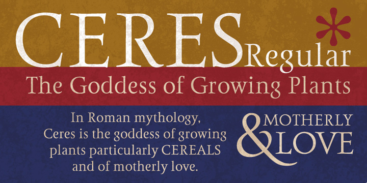 Displaying the beauty and characteristics of the Ceres font family.