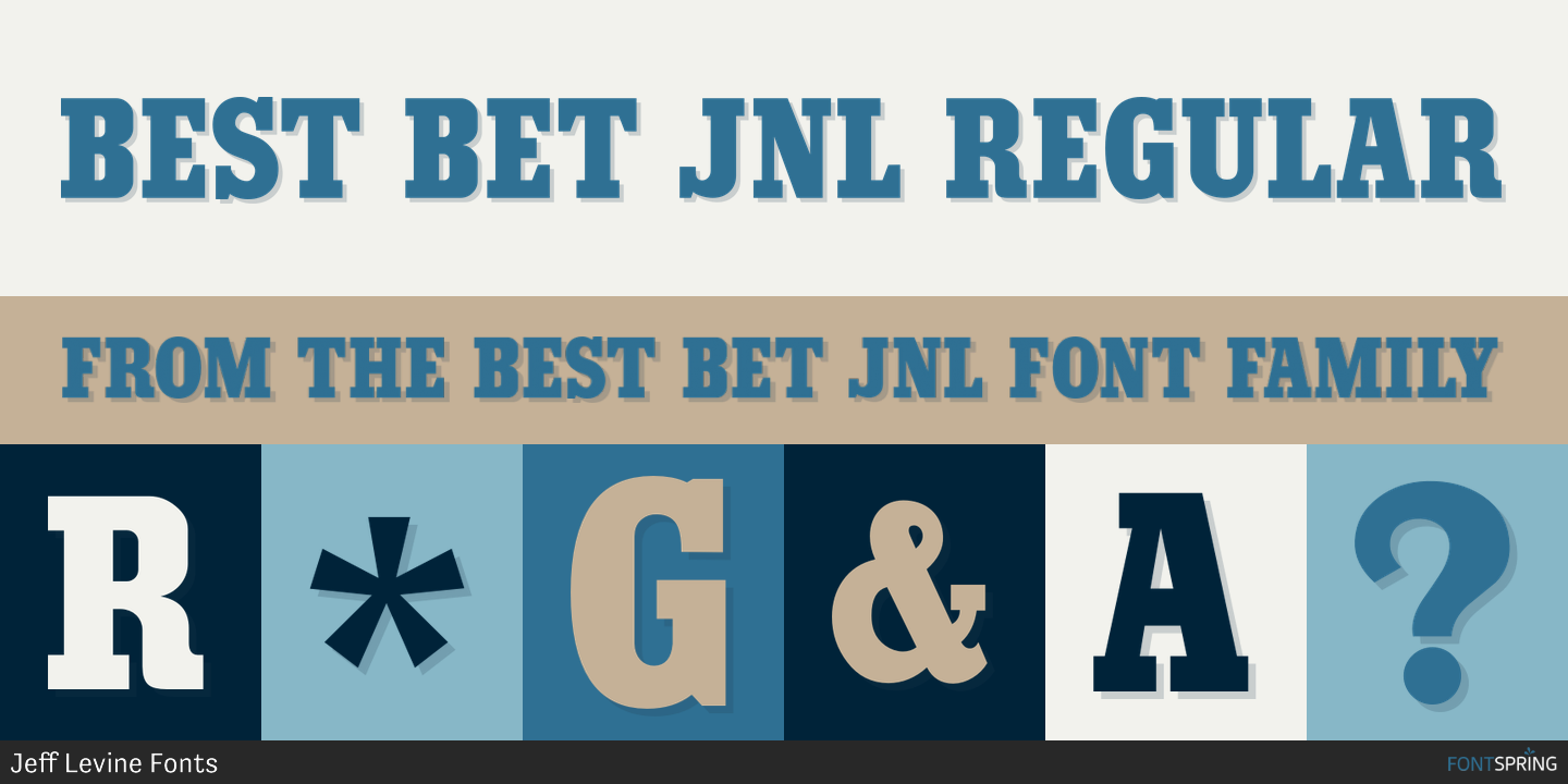 Similar Fonts To Best Bet JNL