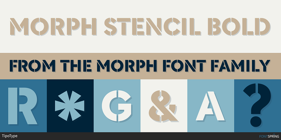 Morph Stencil Bold Font