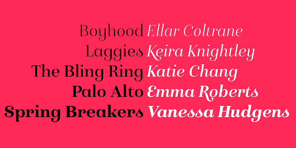 Emphasizing the popular Isabel font family.