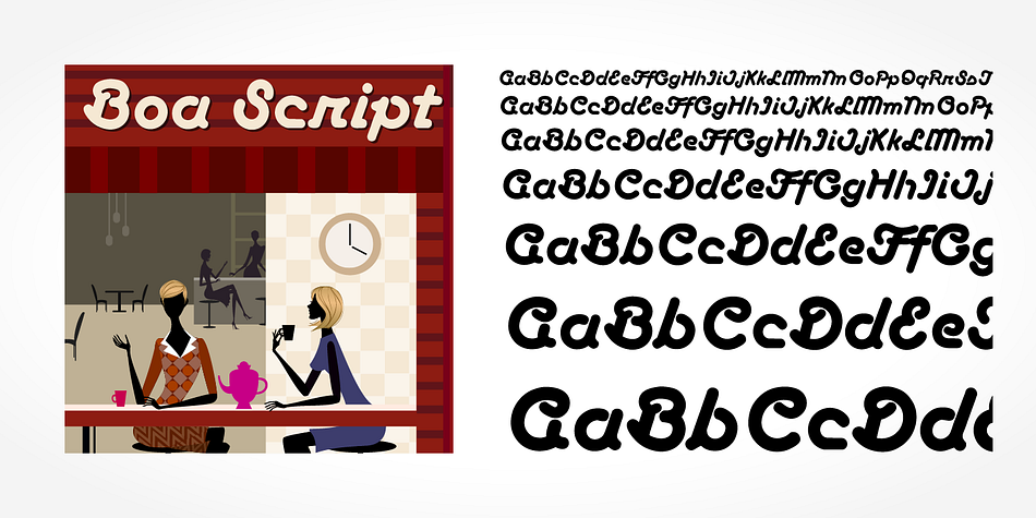 Boa Script is a  single  font family.