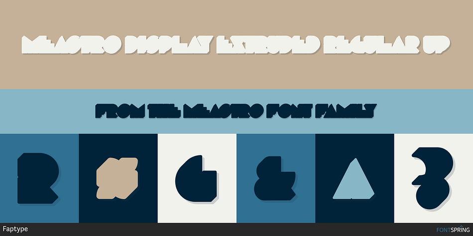 Meastro Display Extruded Regular UP Font