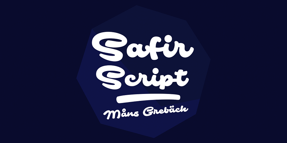 Safir Script is a happy typeface in high quality.
