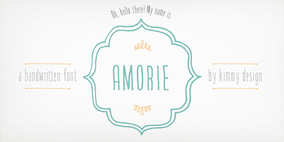 Amorie is a tall and skinny hand drawn font.