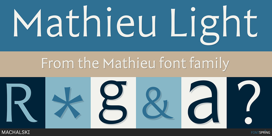 Mathieu Light Font