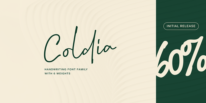 Coldia font family by Lafontype