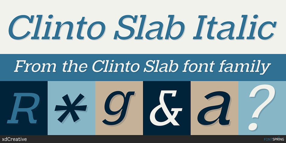 Clinto Slab Italic Font