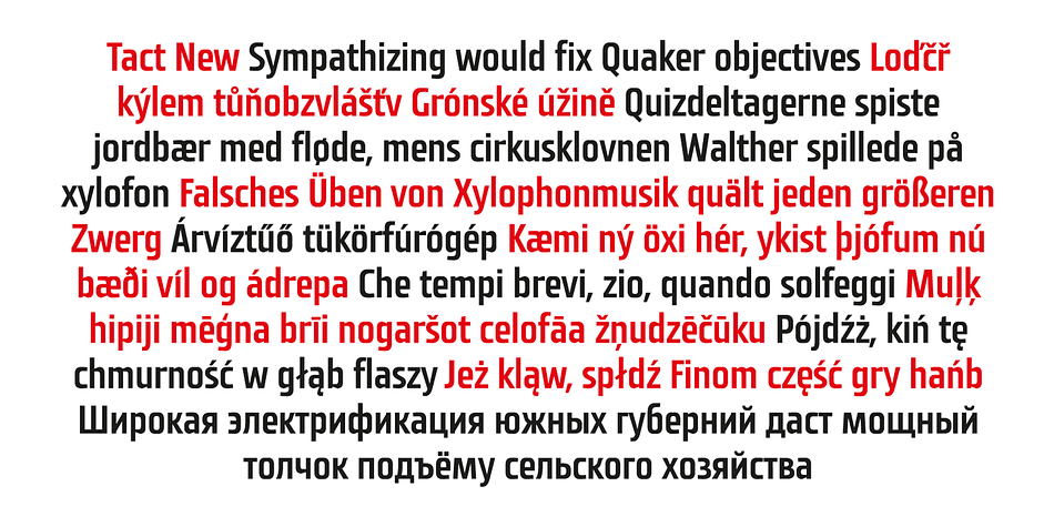 The fonts contain all Latin and Cyrillic glyphs.