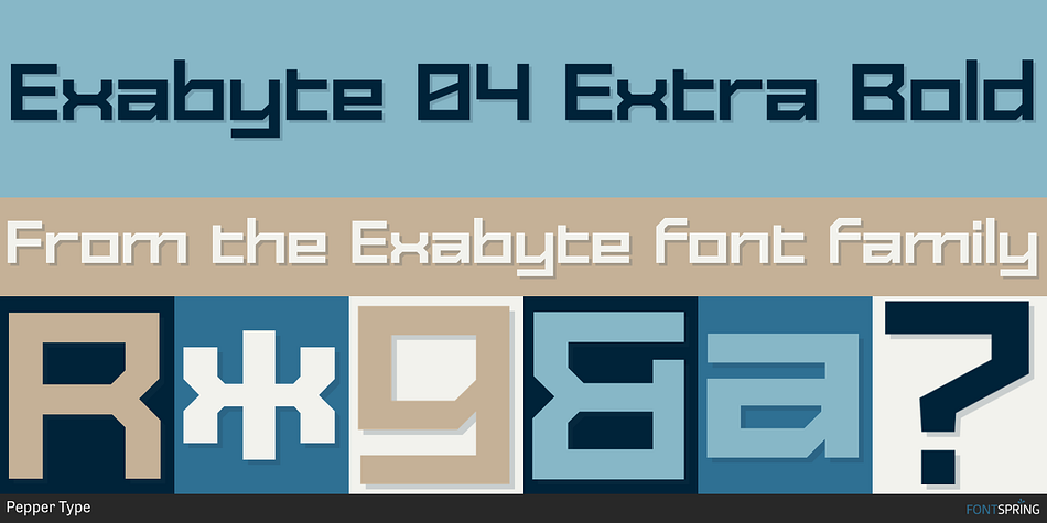 Exabyte 04 Extra Bold Font