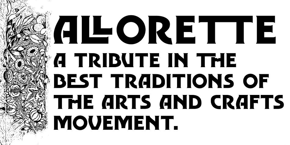 An extensive range of discretionary ligatures are included, readily giving the aspect of carefully thought out hand-drawn lettering.