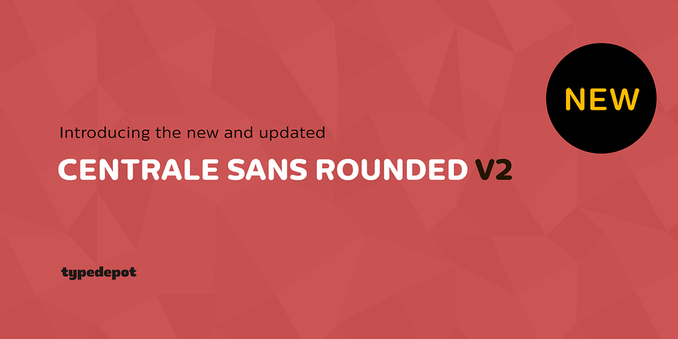 We are proud to announce the update of Centrale Sans Rounded, the rounded addition to Central Sans family now comes with another weight - Thin.