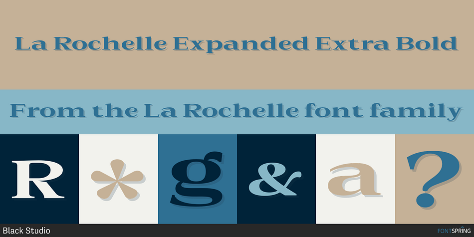 La Rochelle Expanded Extra Bold Font