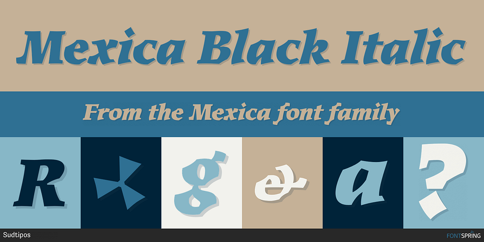 Mexica Black Italic Font
