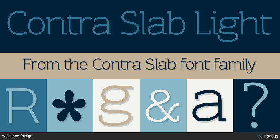 Contra Slab Light Font